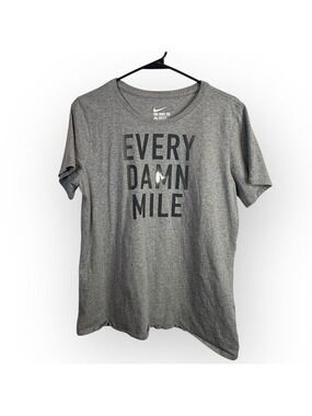 Nike Gray Running Shirt XL Athletic Cut